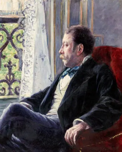 Caillebotte Pencere Kenarında Portre